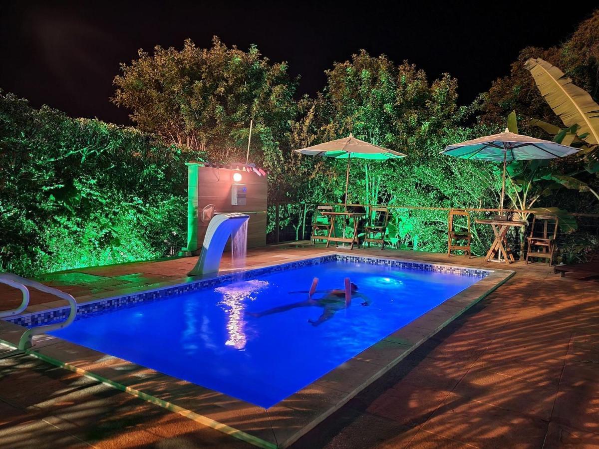 Vila Pitangueira - Apto Laranja - No Centro De Serra Grande Com Piscina, Jacuzzi, Internet Veloz Esterno foto