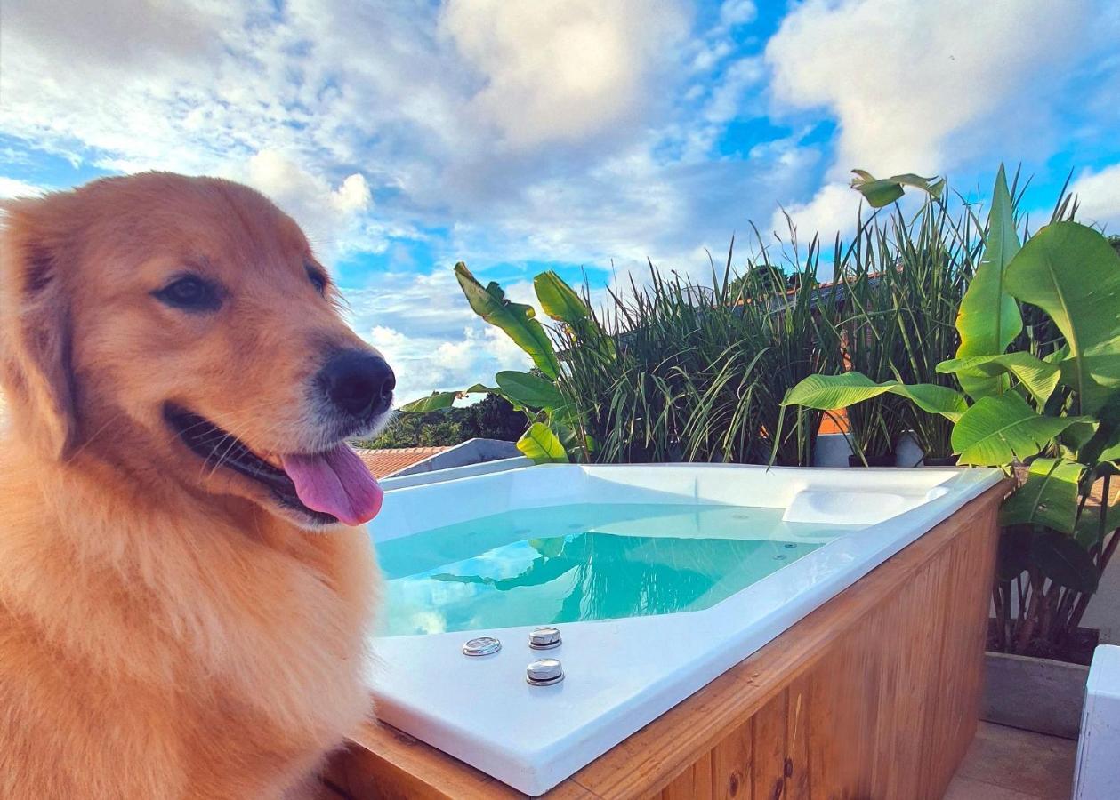 Vila Pitangueira - Apto Laranja - No Centro De Serra Grande Com Piscina, Jacuzzi, Internet Veloz Esterno foto